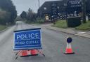 The Long Melford road was shut by police