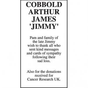Arrthur James ‘Jimmy’ Cobbold