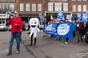 Bury St Edmunds protest march in October, 2021