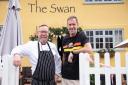 Gary Lawson and Denis Young, the new chef and landlord of The Swan in Monks Eleigh