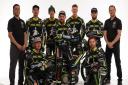 Ipswich Witches 2022: From the left, team manager Ritchie Hawkins, Troy Batchelor, Jason Doyle, captain Danny King, Anders Rowe, Erik Riss, promoter Chris Louis. Kneeling, Cameron Helps and Danyon Hume.