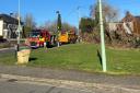 Multiple fire engines have attended a fire involving a gas main in Sudbury