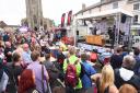 The Taste of Sudbury Food and Drink Festival in Market Hill in a previous year. It will be back next year at Melford Hall