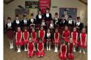 Felixstowe Technotronics Majorettes in 2003, after doing well in a national competition