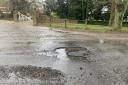 Large potholes are damaging cars in Foxearth