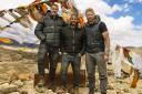 Paddy McGuinness, Chris Harris and Andrew ‘Freddie’ Flintoff during filming of Top Gear (Lee Brimble/BBC)
