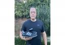 Chris Northwood with his new Adidas Copa Mundial football boots, which sparked an online conversation
