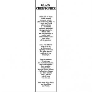 CHRISTOPHER GLASS