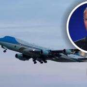 President Joe Biden landed at RAF Mildenhall on his way back to America