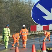 Roadworks are taking place across Suffolk this week (file photo)