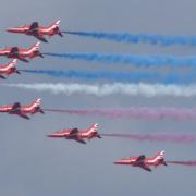 The Red Arrows are scheduled to be flying over Suffolk once again this week