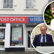 Sudbury Mayor councillor Ellen Murphy and Babergh District Council leader John Ward have welcomed the temporary Post Office opening in Sudbury.