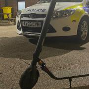 Police arrested the e-scooter rider in Haverhill, west Suffolk