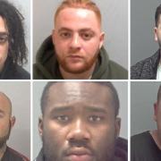 Carlos Reich, Ismail Menevili, Augustin Dumitru, Gary Thompson, Christopher Pindi and Barry Sharp are among those jailed in Suffolk this week