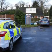 Police at Birds Croft in Great Livermere.