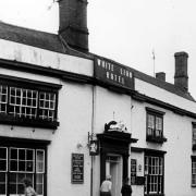 The White Lion Hotel in Eye pictured in 1986, the year it closed
