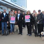 There was a great turnout for the New Year's Day walk at Felixstowe to start Suffolk Mind's 100 miles challenge
