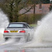 Flooding is likely in parts of Suffolk after heavy rain overnight