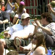 Enjoying the sounds at Clare World Music Festival in 2002