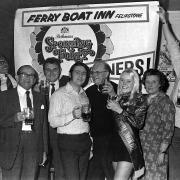 The Felixstowe Ferry sports quiz team in March 1972