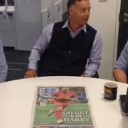 (L-R) Andy Warren, Mike Bacon and Mark Heath discuss England's chances against Croatia in their World Cup semi-final tonight. Picture: EADT SPORT FACEBOOK PAGE