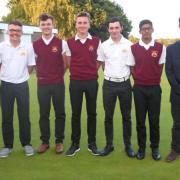 Suffolk boys did well to finish in sixth place in the South Eastern Group county qualifier at Woodbridge. From left: Tom Auchterlonie, Alfie Halil, Liam Hansey, George Fricker, Louis Martin, Habebul Islam and Patrick Spraggs (team manager). Photograph: