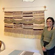 Weaver Alex Daniels creates gorgeous wall hangings inspired by Suffolk