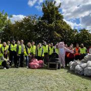 The aim of the litter pick was to clean up the Chilton industrial estate.